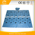 PE poncho with sleeves disposable raincoat